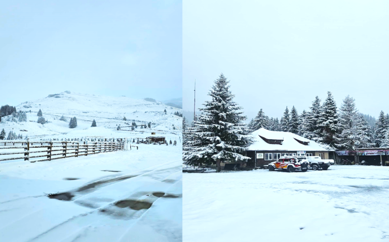 A căzut prima zăpadă în Bucegi! Salvamontiștii dâmbovițeni avertizează că traseele devin periculoase și recomandă turiștilor prudență maximă și echipament de iarnă