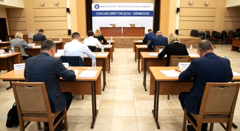 Rezultat îmbucurător la nivelul județului Dâmbovița! 148 din 149 de candidați au promovat proba scrisă a concursului pentru funcțiile de directori de școli