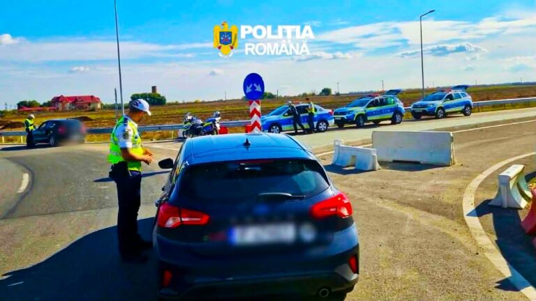 Viteza excesivă, pericol pe DN 7! Aproape 150 de șoferi amendați și 17 permise reținute în doar patru ore